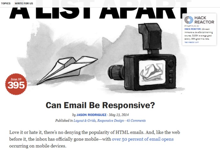 email responsive